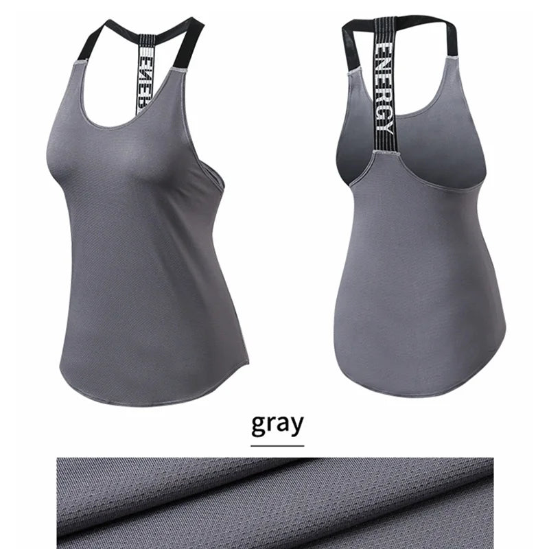 Haut de sport sans manches pour femmes