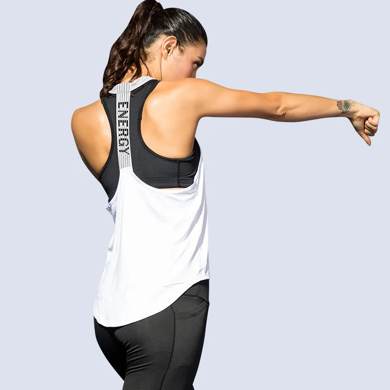Haut de sport sans manches pour femmes